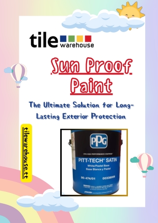 Sun Proof Paint: Durable Exterior Latex for Ultimate UV Protection