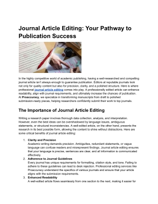 journal article editing your pathway