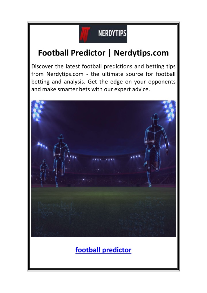 football predictor nerdytips com