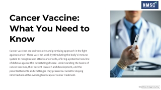 cancer vaccine what you need to know