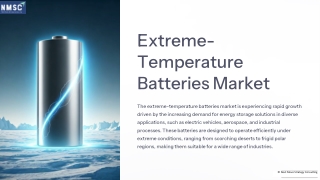 Emerging Trends in the Extreme-Temperature-Batteries-Market