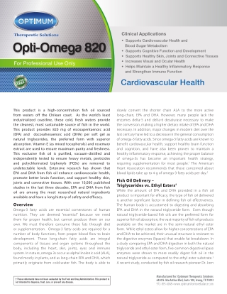 Opti-Omega 820 Pure, Powerful Omega-3s for Heart, Brain, and Joint Health