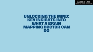 Unlocking the mind Key insights into what a brain mapping doctor can do