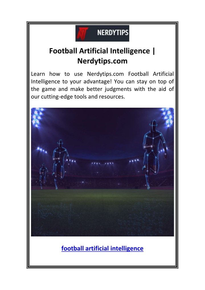 football artificial intelligence nerdytips com