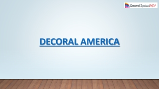 Decoral America Hydro Sublimation: Innovative Surface Decoration Technology for