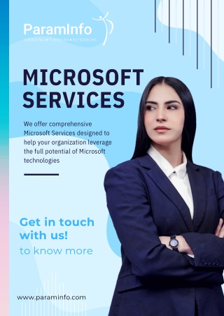 Drive Digital Transformation with ParamInfo’s Microsoft Services