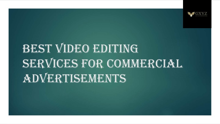 best video editing services for commercial