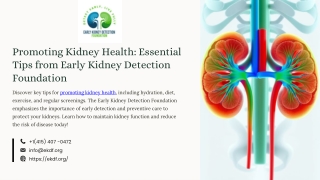 Promoting Kidney Health Essential Tips from Early Kidney Detection Foundation (2)