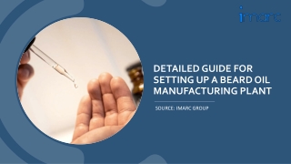 Setting Up a Beard Oil Manufacturing Unit PDF