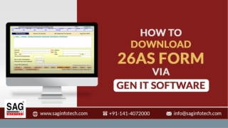 Simple Process to Download Your Form 26AS Using Gen ITR Filing Software