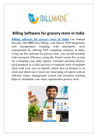 _Billing Software for grocery store in India_