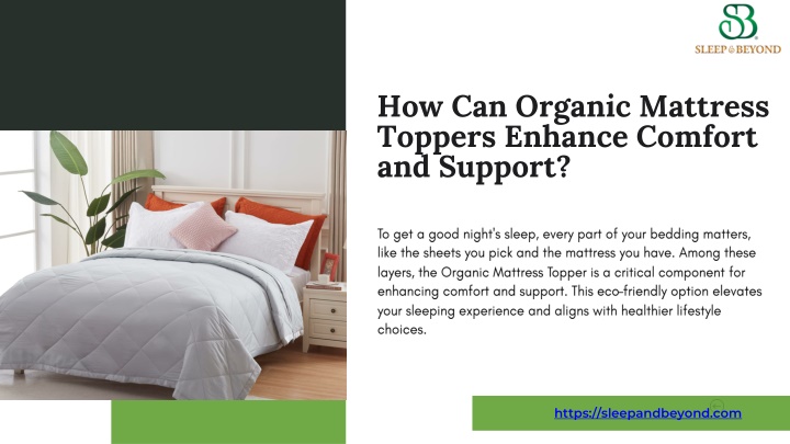 how can organic mattress toppers enhance comfort