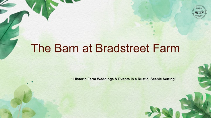 the barn at bradstreet farm