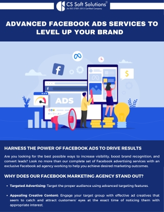 Advanced Facebook Ads Services to Level Up Your Brand by C.S Soft Solutions