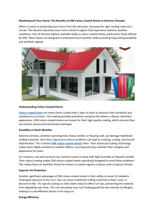 weatherproof your home the benefits of jsw colour