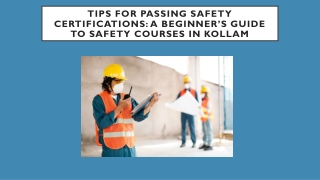 A Beginner’s Guide to Safety Courses in Kollam