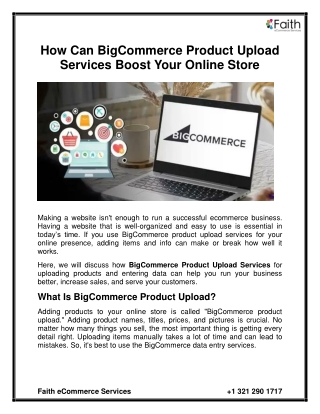how can bigcommerce product upload services boost