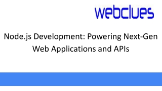 node js development powering next