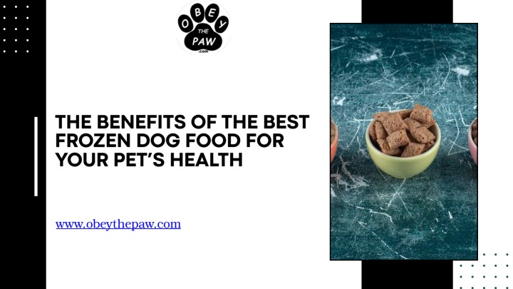 the benefits of the best frozen dog food for your