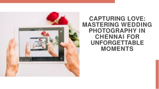How to plan wedding photography in Chennai effectively
