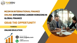 mcom in international finance online expanding