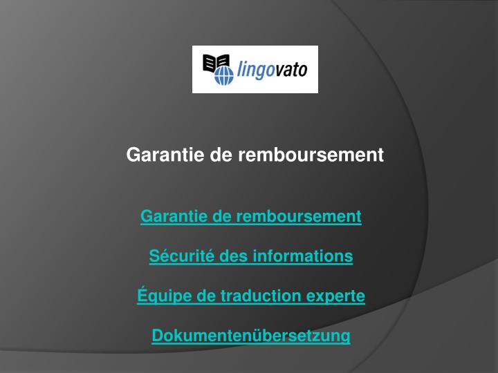 garantie de remboursement