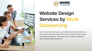 Website Design Services by Monk Outsourcing