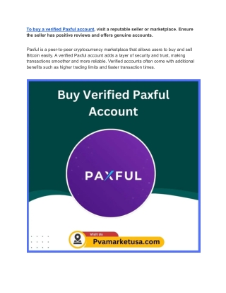 Buy Verified Paxful Account