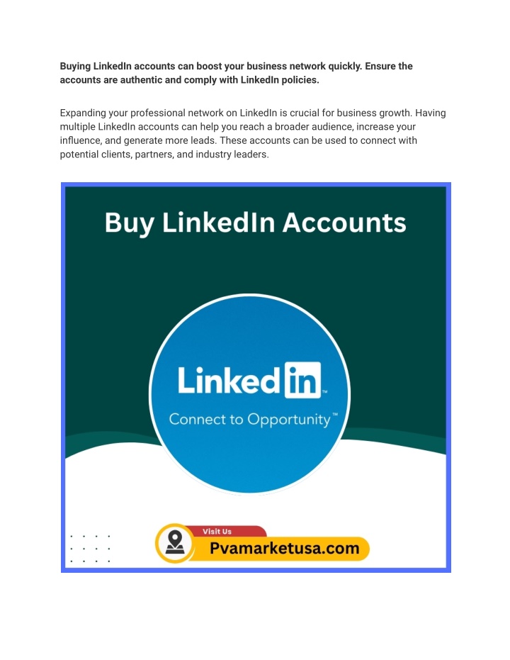 buying linkedin accounts can boost your business