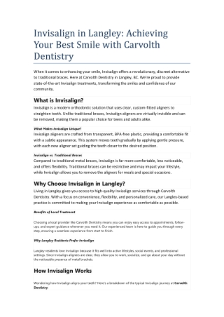 Invisalign in Langley