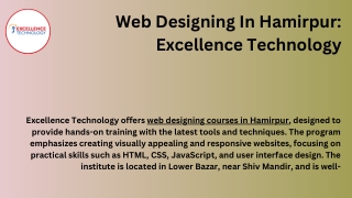 Affordable Web Designing in Hamirpur for Small Businesses