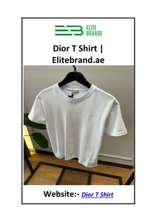 Dior T Shirt  Elitebrand.ae