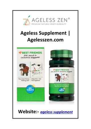 ageless supplement agelesszen com