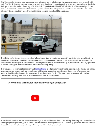 the text app for inmates is an innovative