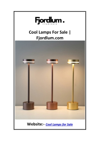 Cool Lamps For Sale Fjordlum.com