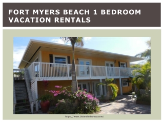 Fort Myers beach 1 bedroom vacation rentals