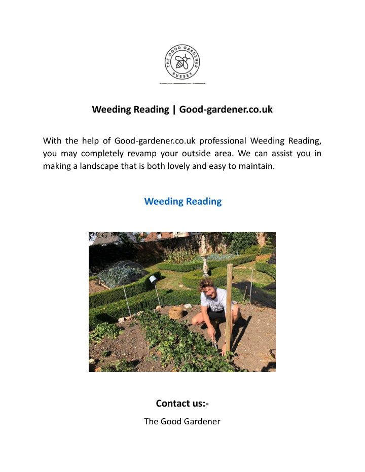 weeding reading good gardener co uk