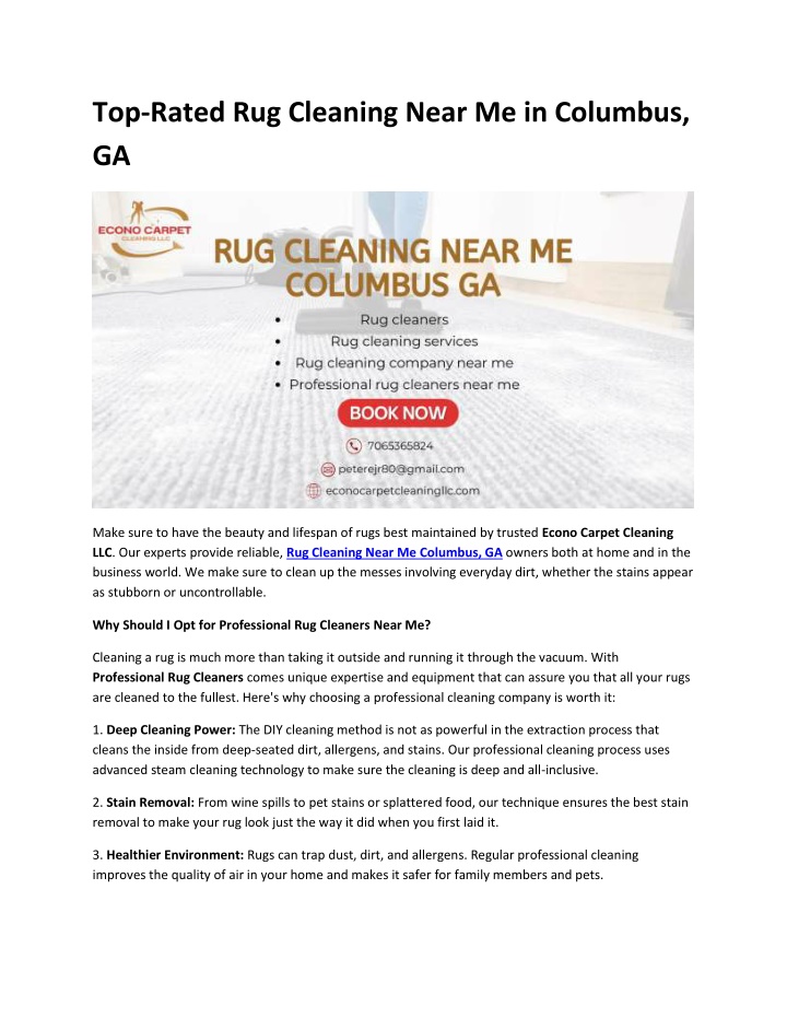 top rated rug cleaning near me in columbus ga