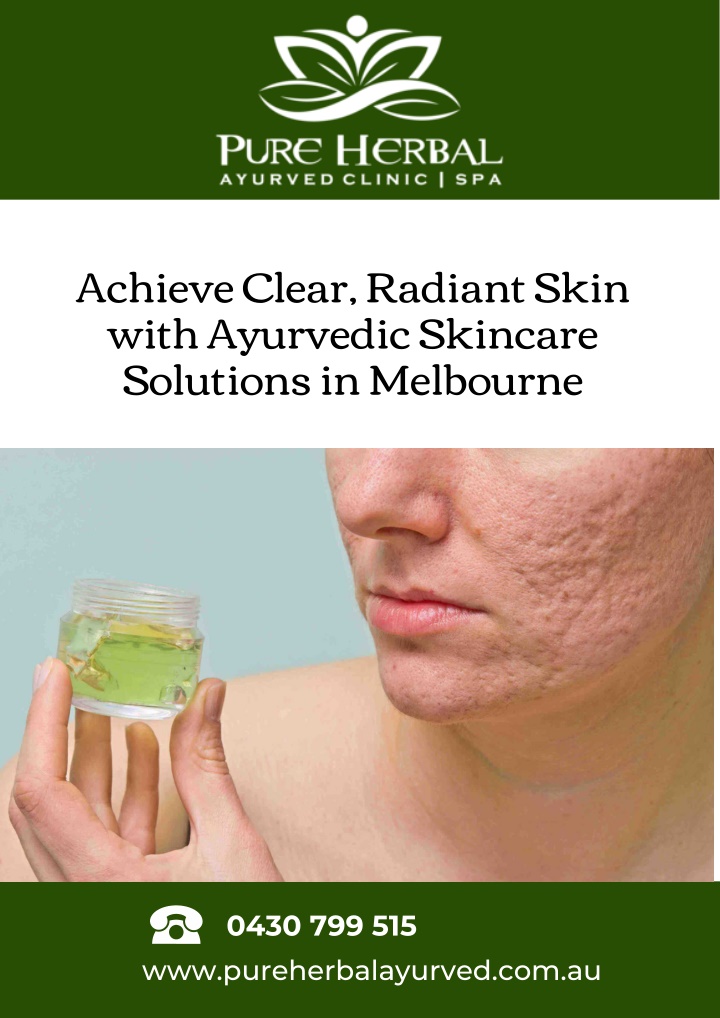 achieve clear radiant skin with ayurvedic