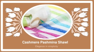 Luxurious Cashmere Pashmina Shawls & Scarves - Angela Jey