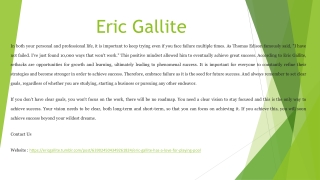 eric gallite