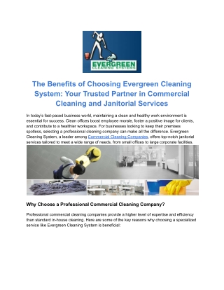 Reliable Janitorial Services Near You in Southern California