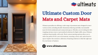 Custom Door Mats: The Perfect Blend of Functionality and Style