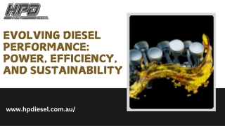 evolving diesel performance power efficiency