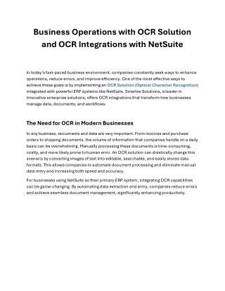 Transform Your Business with NetSuite ERP