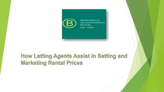 How Letting Agents Assist in Setting and Marketing Rental Prices