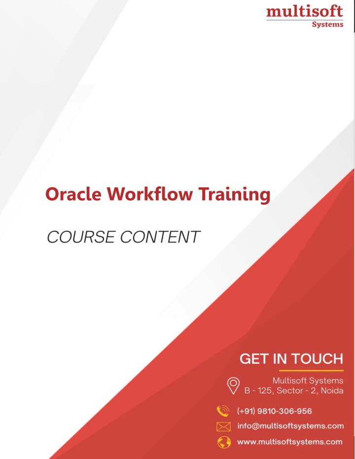 oracle workflow training