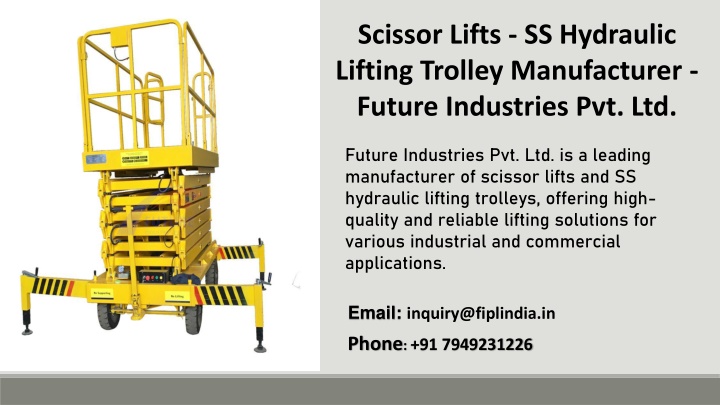 scissor lifts ss hydraulic lifting trolley