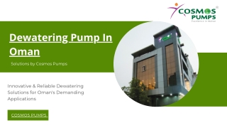 dewatering pump in oman