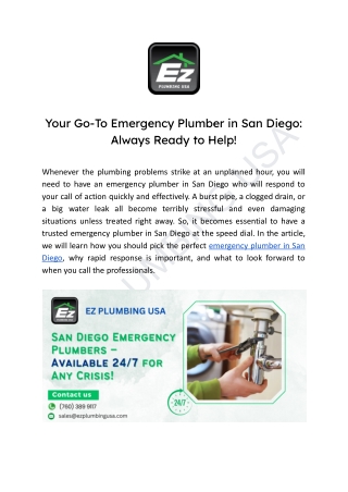 ez plumbing usa